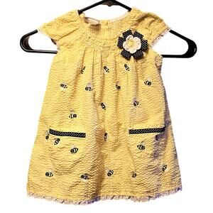 Vintage 90's Samara bumble bee girls dress